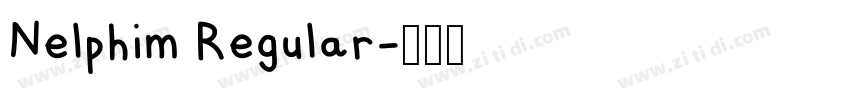 Nelphim Regular字体转换